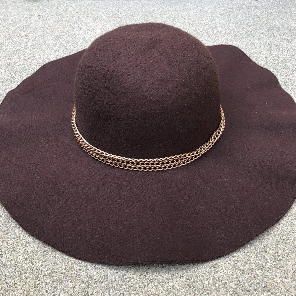 Women's Floppy Sun Hat 57cm Wide Brim Cap Brown